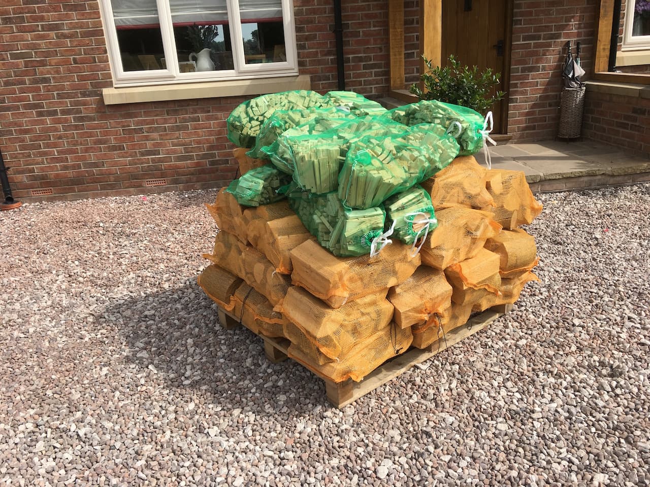 40 nets of hardwood logs + 10 nets of kindling